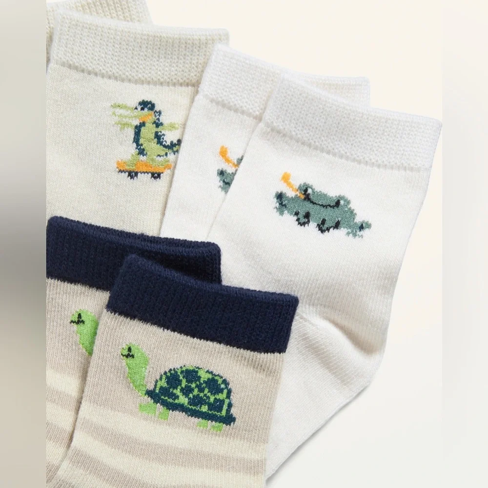 OLD NAVY Unisex‎ Crew Socks 6-Pack for Toddler